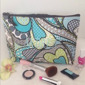 “ANDREA" paisley print makeup bag
